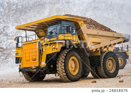 Big yellow mining truck 28838976
