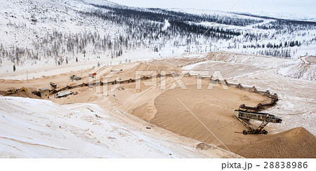 Gold mining. Industrial site. 28838986