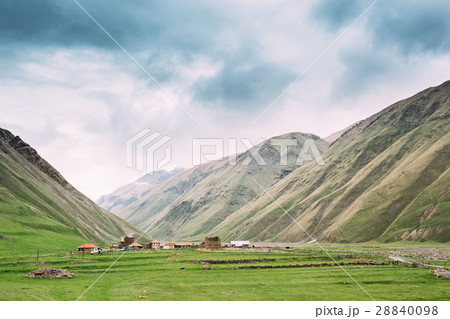 Old Empty Abandoned Forsaken Village With 28840098