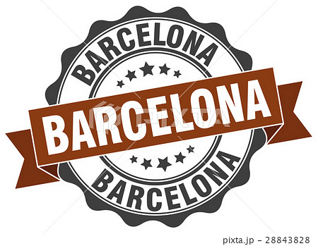 Barcelona round ribbon seal Barcelona round ribbon seal 28843828
