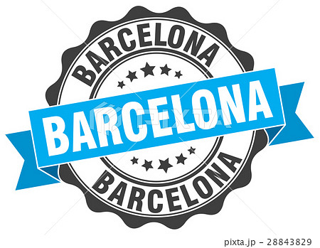 Barcelona round ribbon seal Barcelona round ribbon seal 28843829
