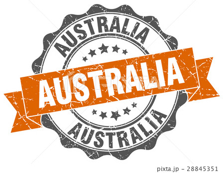 Australia round ribbon seal 28845351