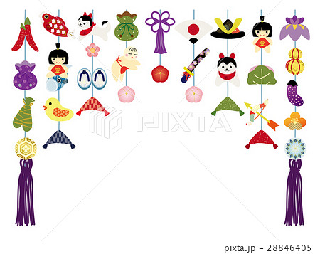 こどもの日　五月人形のつるし飾り 28846405