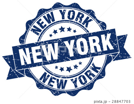 New York round ribbon seal 28847703