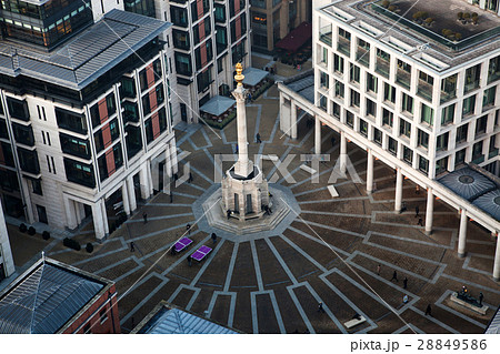 rooftop view over London on a foggy day rooftop view over London on a foggy day 28849586