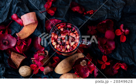 Cup of rose tea 28849628