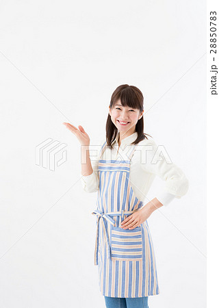 若い女性、主婦、案内、 28850783