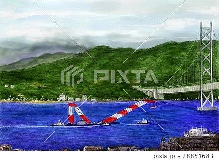 兵庫の明石海峡大橋 28851683