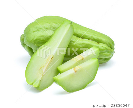 fresh chayote isolated on white background 28856047