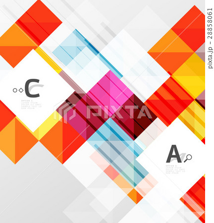 Modern geometrical abstract background, squares 28858061