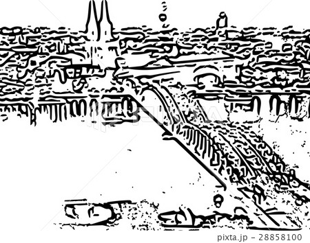 City skyline of cologne in Germany City skyline of cologne in Germany 28858100