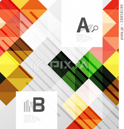 Square elements with infographics and options Square elements with infographics and options 28858190