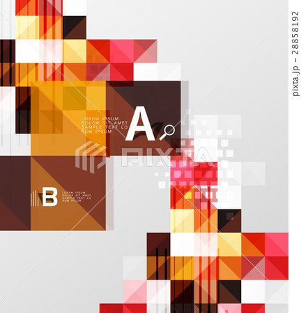 Square elements with infographics and options Square elements with infographics and options 28858192