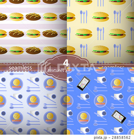 seamless pattern food sandwich 28858562