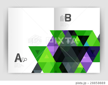 Modern business brochure or leaflet print cover 28858669