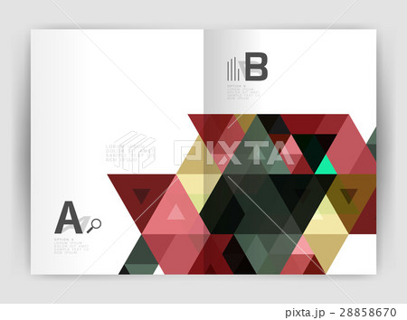 Modern triangle print template Modern triangle print template 28858670