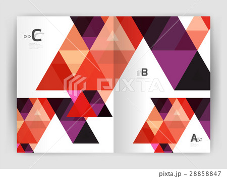 Mosaic triangle annual report template Mosaic triangle annual report template 28858847