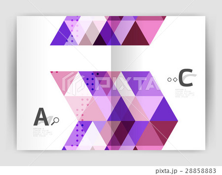 Vector triangle print template Vector triangle print template 28858883