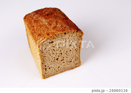 Home made cereal bread on white 28860116