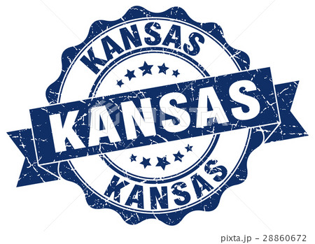 Kansas round ribbon seal 28860672