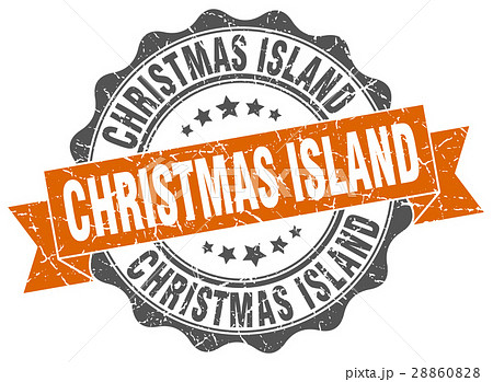 Christmas Island round ribbon seal 28860828