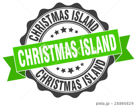 Christmas Island round ribbon seal 28860829