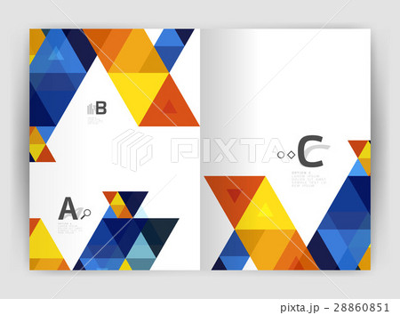 Modern business brochure or leaflet A4 cover Modern business brochure or leaflet A4 cover 28860851