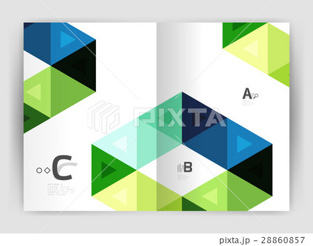 Modern business brochure or leaflet A4 cover Modern business brochure or leaflet A4 cover 28860857