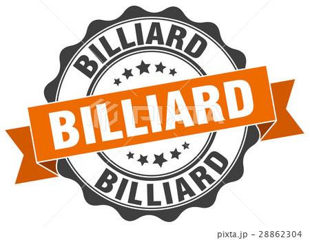 billiard stamp. sign. seal 28862304
