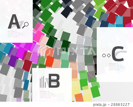 Colorful lines, rectangles and stripes with option 28863227