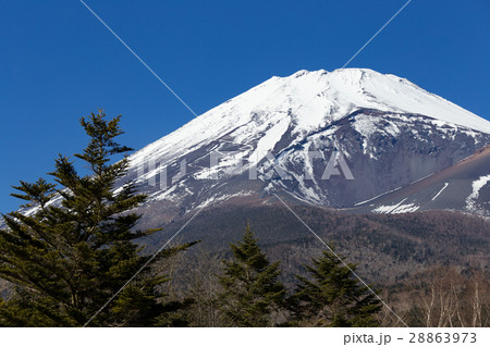 静岡_宝永火口開く富士山 静岡_宝永火口開く富士山 28863973