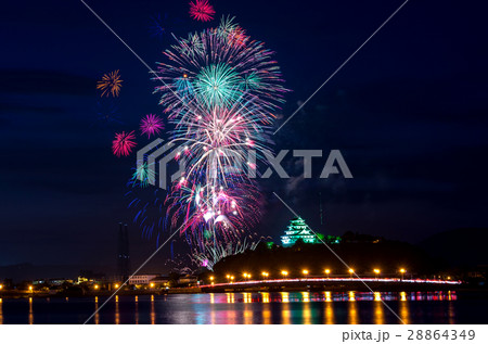 唐津城の花火 唐津城の花火 28864349