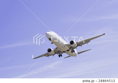 着陸する飛行機  ボーイング737-800 28864513