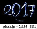 New Year 2017 with light painting 28864661
