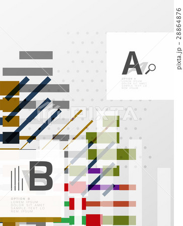 Geometrical abstract background with infographics 28864876