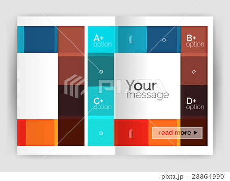 Colorful modern stripes business flyer Colorful modern stripes business flyer 28864990
