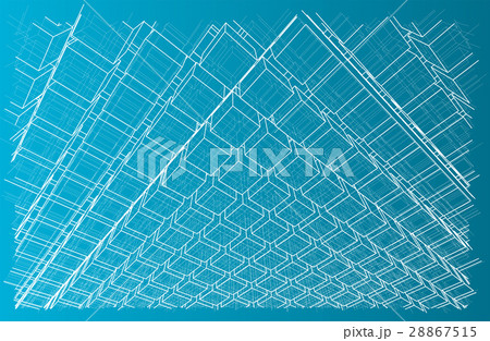 Abstract boxes background. Vector illustrationのイラスト素材 [28867515] - PIXTA