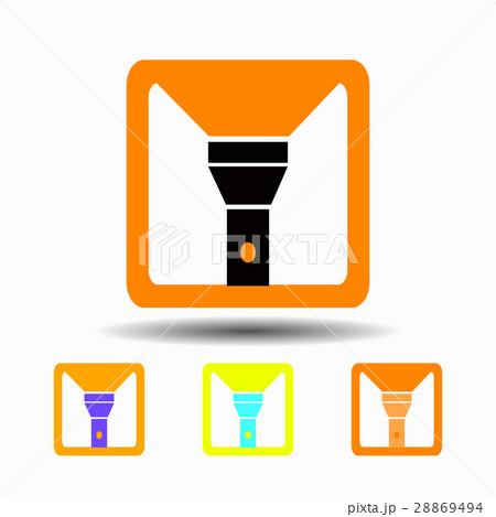 Flashlight icon. isolated on white background 28869494