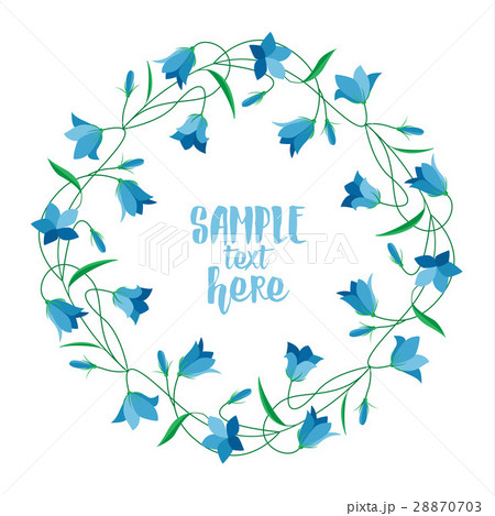 Summer flower campanula 28870703