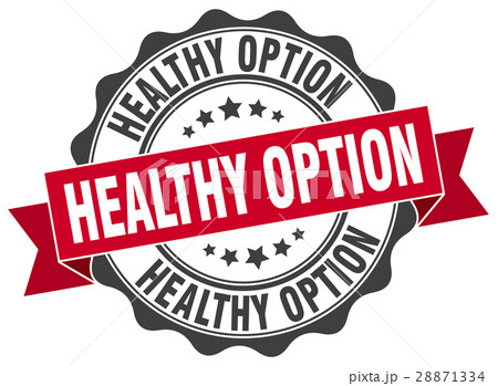 healthy option stamp. sign. seal 28871334