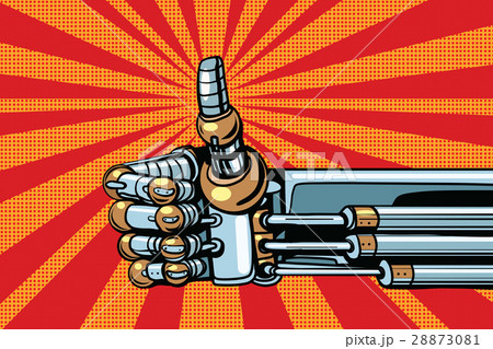 Robot thumb up gesture like 28873081