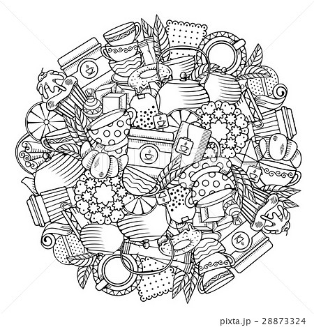 Tea circle design 28873324