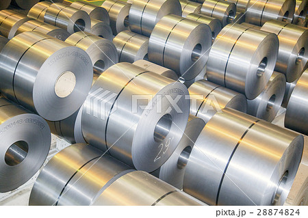 rolls of steel sheet in a plant galvanized steel 28874824