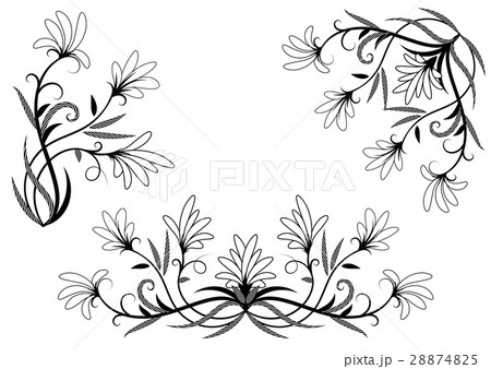 Floral elements for design 28874825