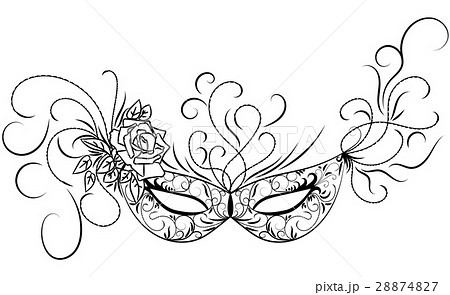 Skethc carnival mask. 28874827