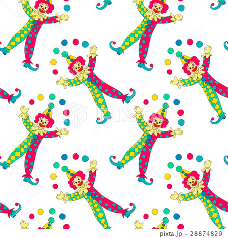 clowns seamless pattern background 28874829