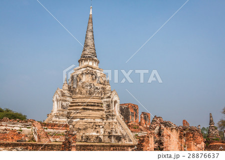 Wat Phrasisanpetch in the Ayutthaya Historical  28876637