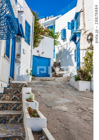 Sidi Bou Said - typical building with white walls Sidi Bou Said - typical building with white walls 28876884