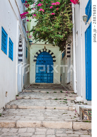 Sidi Bou Said - typical building with white 28876893