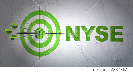 Stock market indexes concept: target and NYSE on 28877629